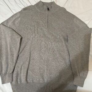 Light Gray Jos A Bank Quarter Zip Signature